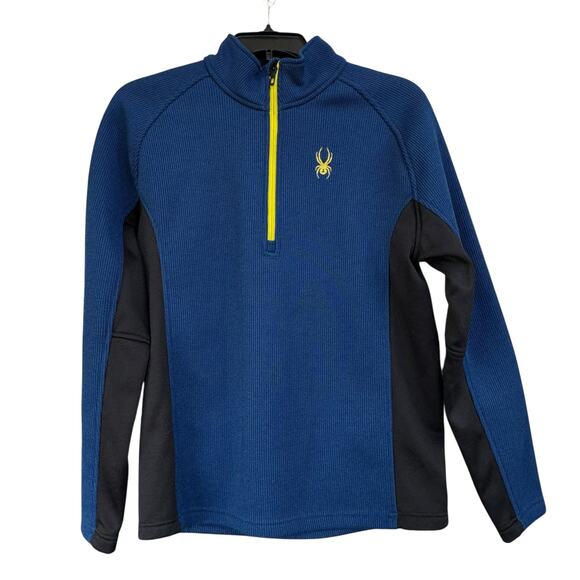 Spyder Men’s Large Outbound Jacket Mid-Weight Half-Zip Fleece Lined Mock Neck - Picture 1 of 8